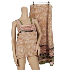 Vintage Patchington Skirt and Blouse Set Boho Cottagecore Large